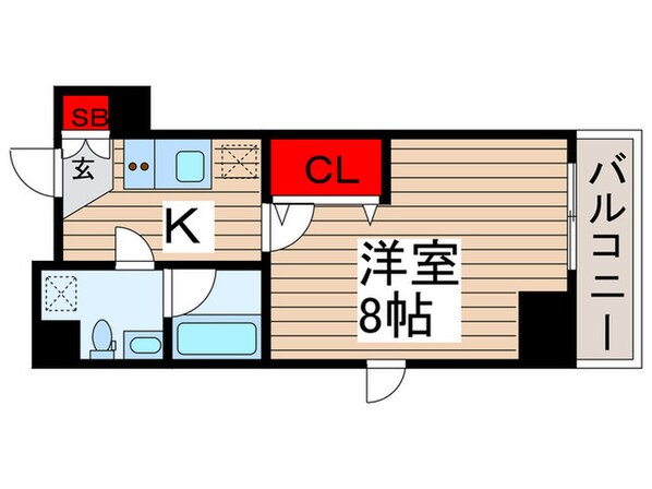 ルフレ　イムーブル北千住(301)の物件間取画像